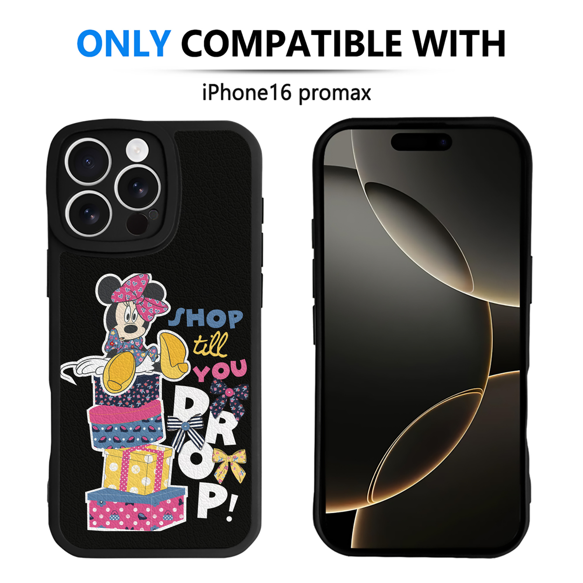 （画像用） ミッキーマウス Mickey Mouse 【iPhone 16シリーズ対応】シリコンスマホケース（レザー調） 材質：シリコン